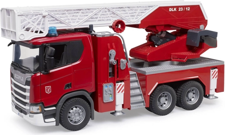 Autopompa antincendio Scania Bruder con scala girevole