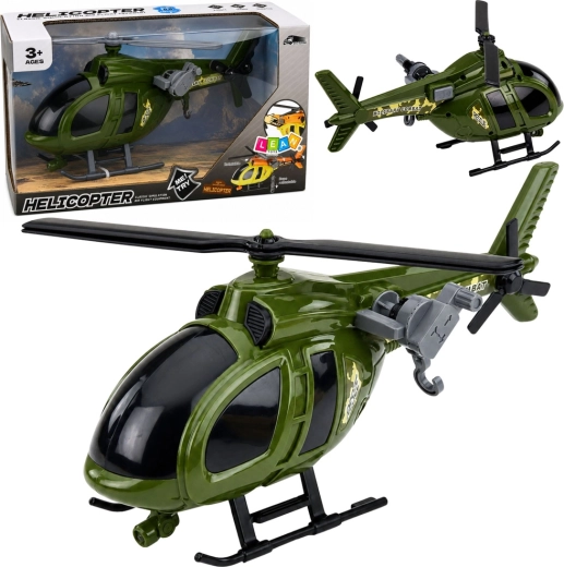 Elicottero militare giocattolo con luci e suoni, verde