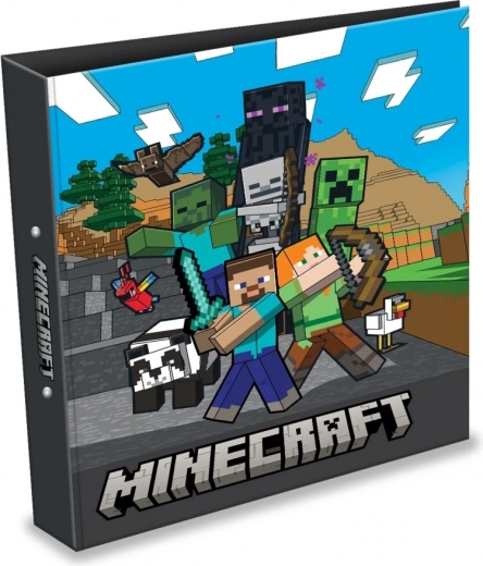 Raccoglitore con 2 anelli MINECRAFT