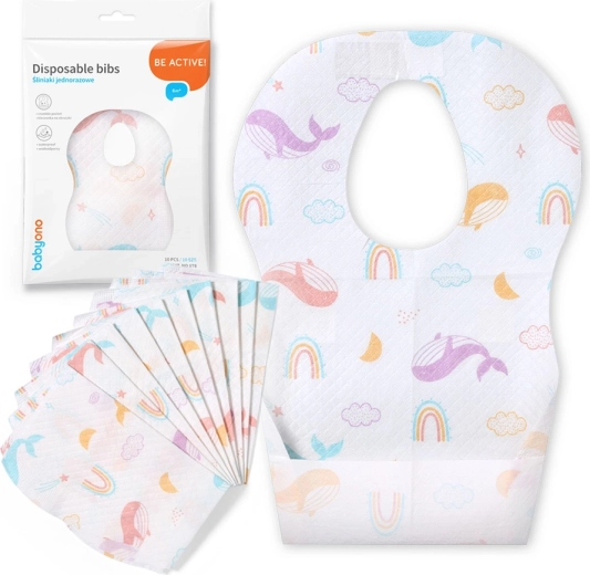 Bavaglini usa e getta Babyono 6 mesi+ - 10 pezzi