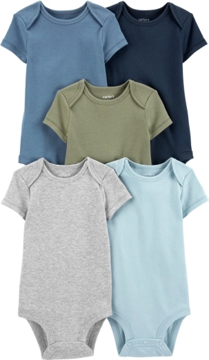 Body per neonato Carter's a manica corta Cactus & Buffalo, 5 pz, taglia 56 (NB) per maschietti