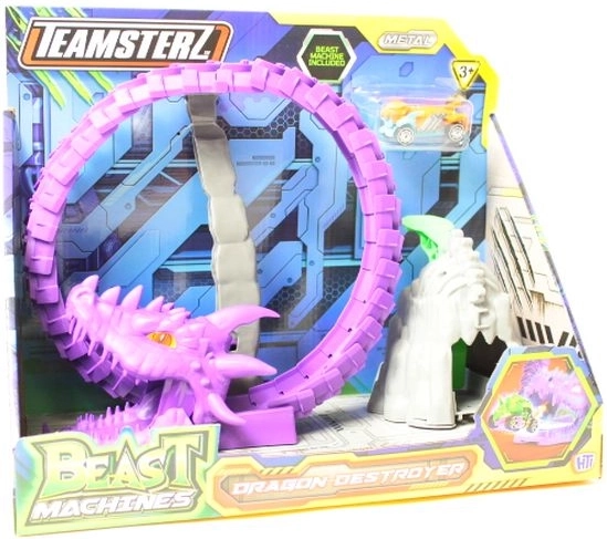 Pista Teamsterz Dragon Destroyer con macchinina
