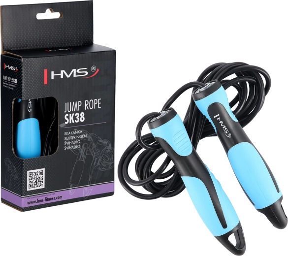 Corda per saltare con cuscinetti e manici ergonomici HMS