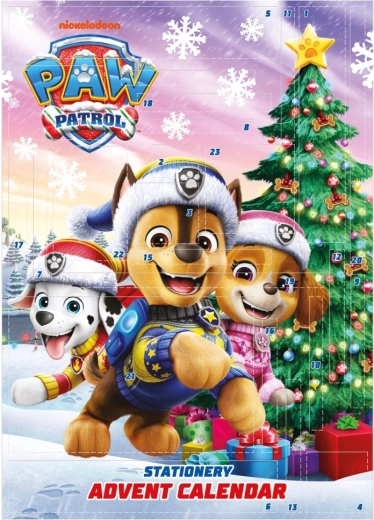 Calendario dell'avvento di cancelleria Paw Patrol