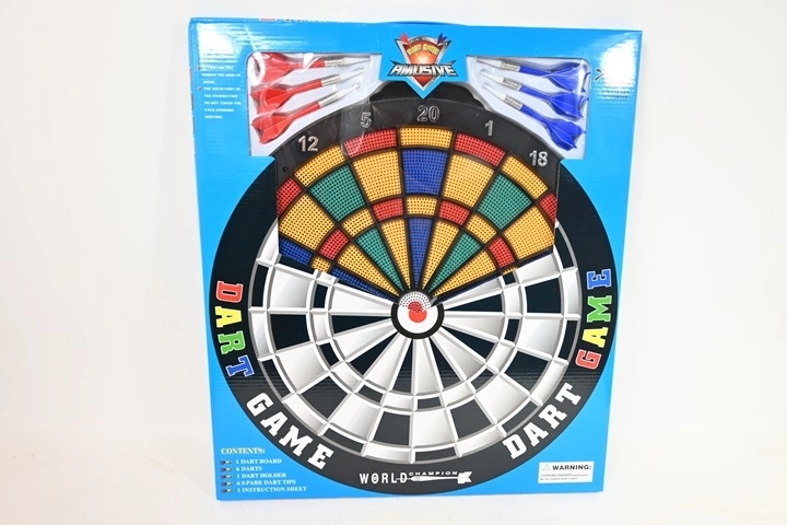 Bersaglio per freccette 45 cm con freccette in scatola