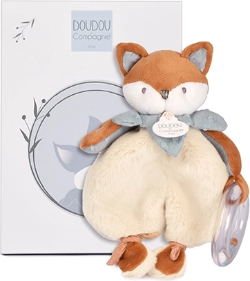 Doudou set regalo: volpe di peluche Timo con sonaglio 18 cm