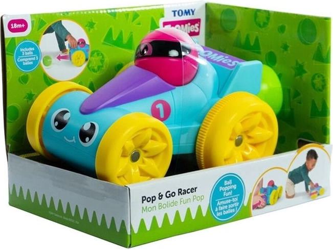 TOMY auto da corsa con palline – blu