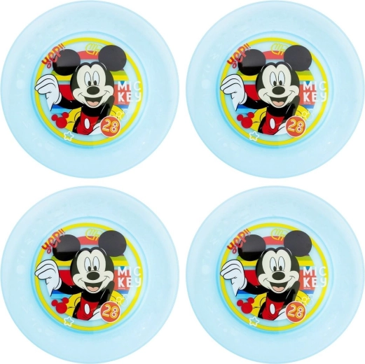 Set di piatti per bambini Mickey Mouse (4 pz)