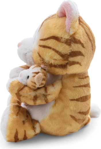 Morbido peluche tigrato e dettagli ricamati