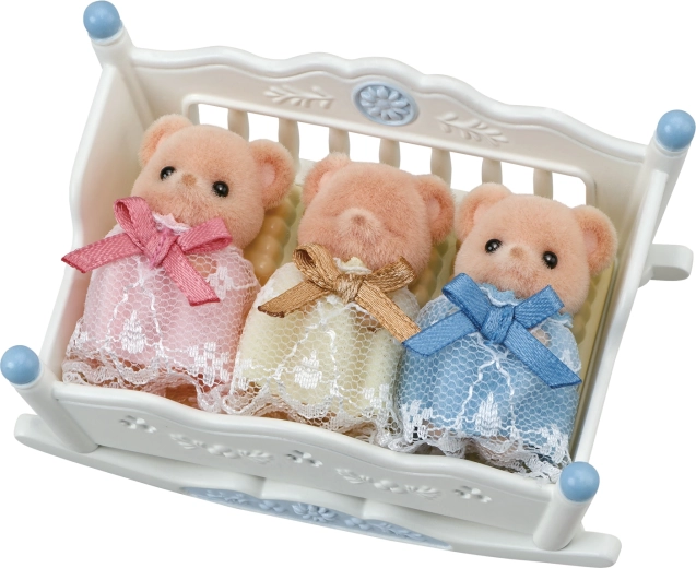Sylvanian Families: orsetti biscotto, tre gemellini nella culla