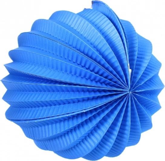Lanterna di carta sfera blu 20 cm