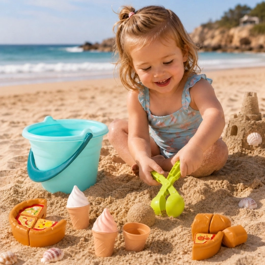 Per la sabbiera e la spiaggia