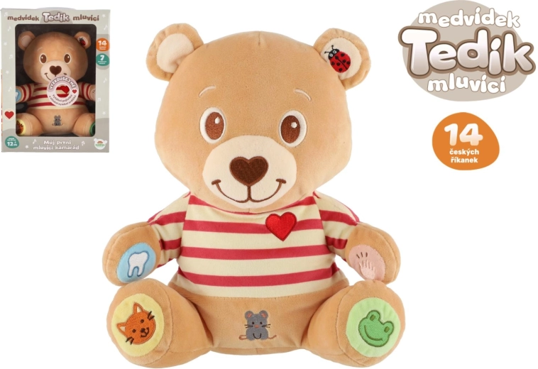 Orsetto di peluche parlante Tedík con filastrocche ceche
