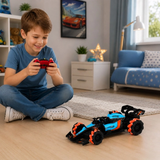Trazione 4WD, effetti luminosi e ricarica via USB