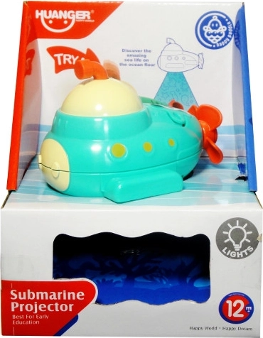 Sottomarino da bagno con proiettore di lucine