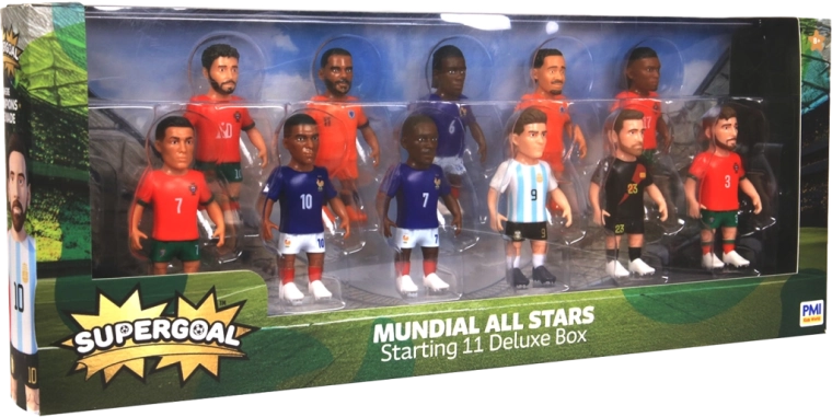 Supergoal figurine di calciatori deluxe box 11 pz