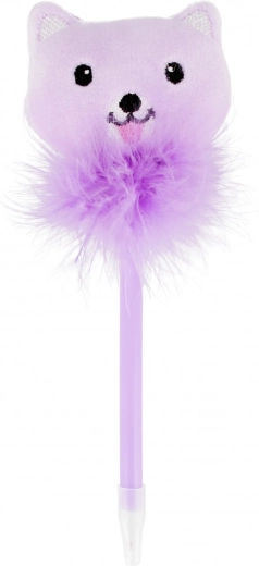 Penna abbinata con decorazione a gattino