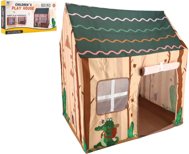 Tenda da gioco per bambini a forma di casetta 95 × 71 × 105 cm