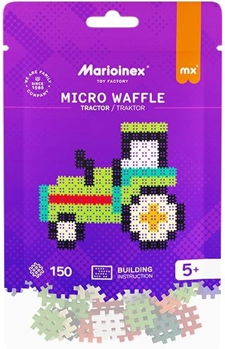 Mattoncini Micro Waffle – trattore, 150 pezzi