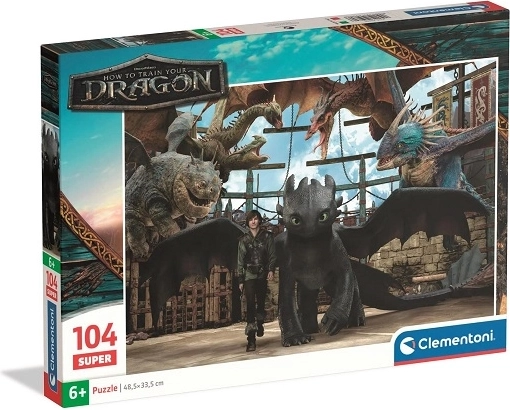 Puzzle Clementoni SuperColor Dragon Trainer 104 pezzi