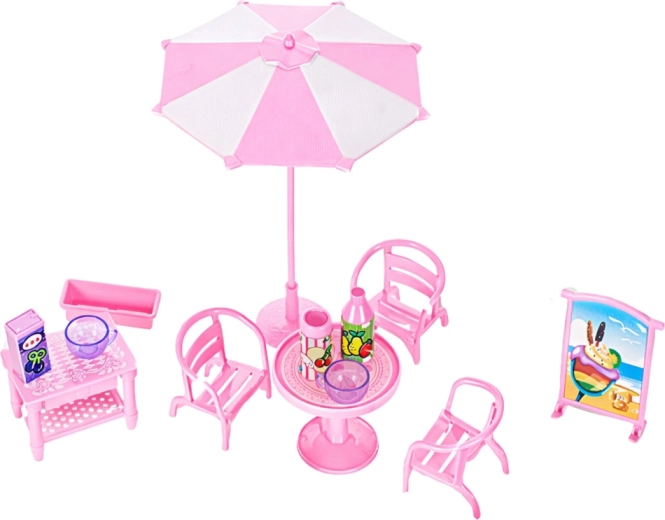 Area esterna con ombrellone