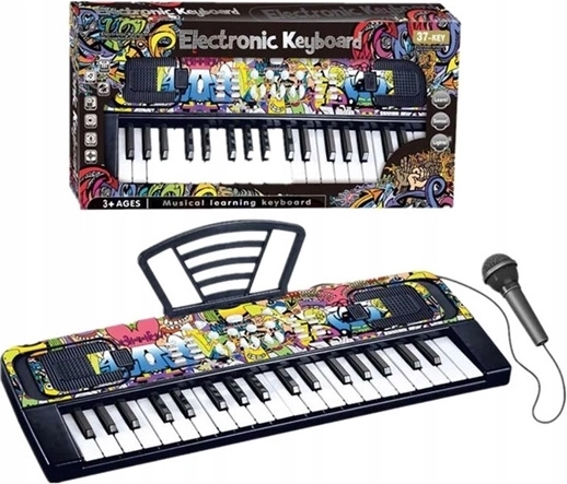 Organo elettronico per bambini con microfono (37 tasti)