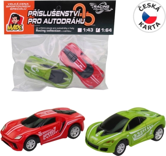 Auto sostitutive per pista da corsa Racing collection 1:64 - 2 pezzi