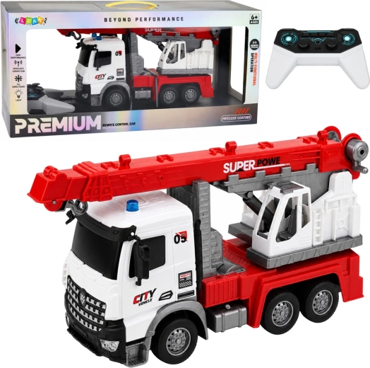 Camion con gru RC telecomandato 1:14 con luci - 1 pezzo