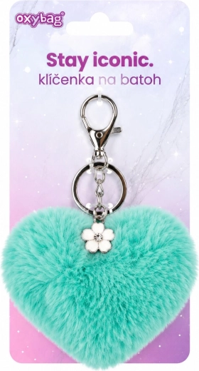 Portachiavi fashion Oxybag cuore turchese