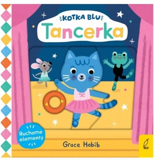 Gatta blu ballerina – libro a fisarmonica interattivo con elementi mobili