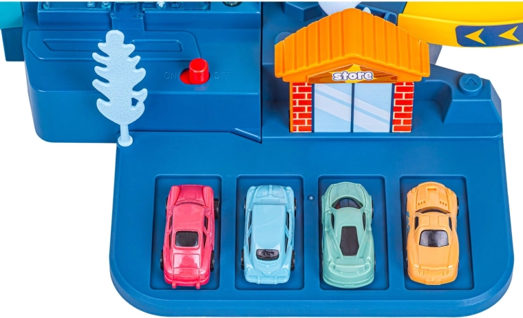 Posti auto e 4 macchinine nella confezione