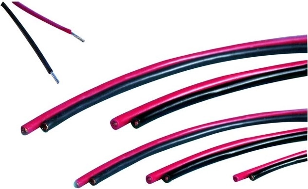 Cavi in silicone JAMARA 1,5 mm² rossi/neri, 2 × 2 m