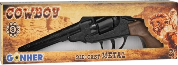 Revolver da cowboy in metallo GONHER per capsule da 8 colpi
