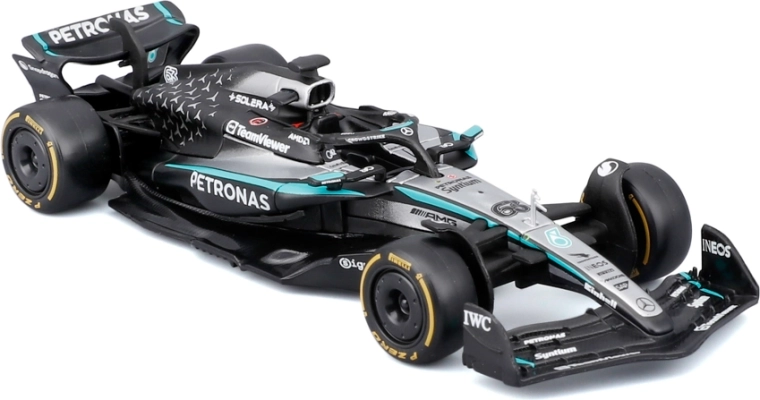 Replica fedele della Mercedes-AMG Petronas W16 (2025)