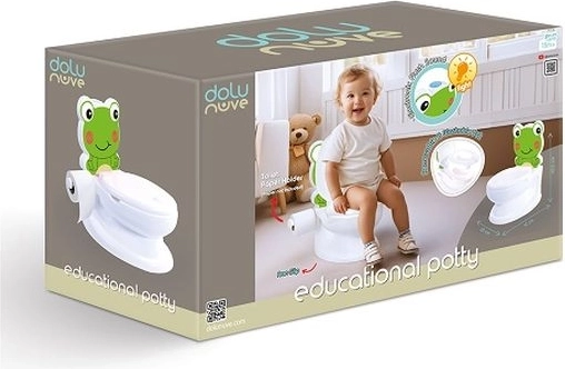 Dolu vasino educativo a forma di ranocchia con suono e luce