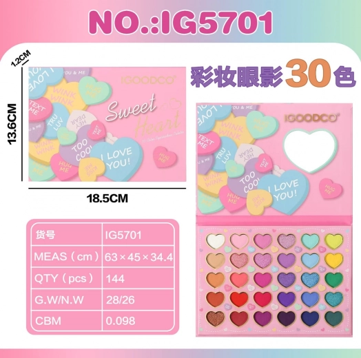 Mega set trucco a cuoricini per bambini