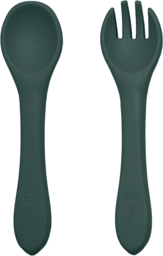 Posate ergonomiche in silicone delicate sulle gengive