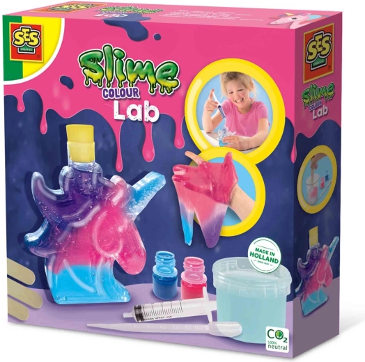 Kit per creare slime unicorno colorato in tubo
