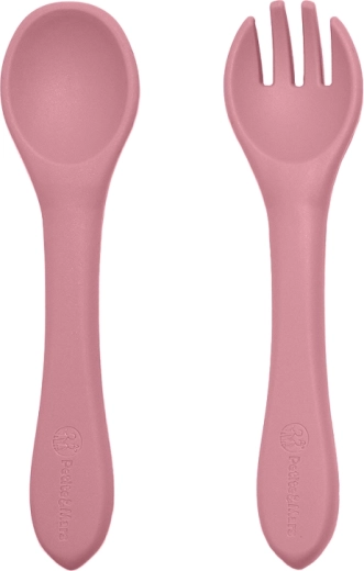 Posate in silicone delicate per piccole mani
