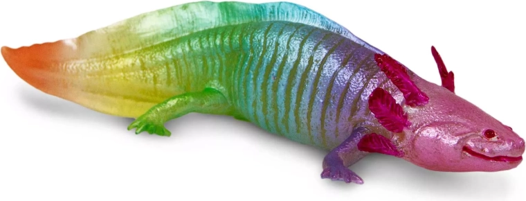 Safari Ltd. figurina di axolotl arcobaleno - 1 pezzo