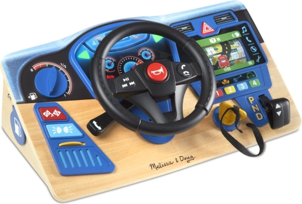 Cruscotto interattivo in legno con volante MELISSA & DOUG VROOM AND ZOOM