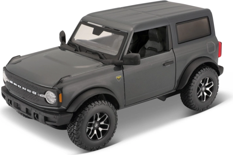 Maisto Ford Bronco 2021 – modellino auto in metallo 1:24, grigio scuro metallizzato