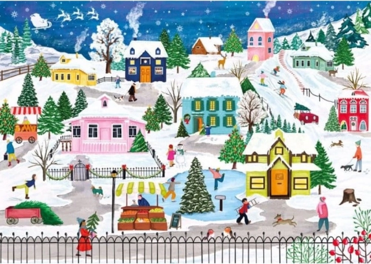 Puzzle Città innevata 1000 pezzi