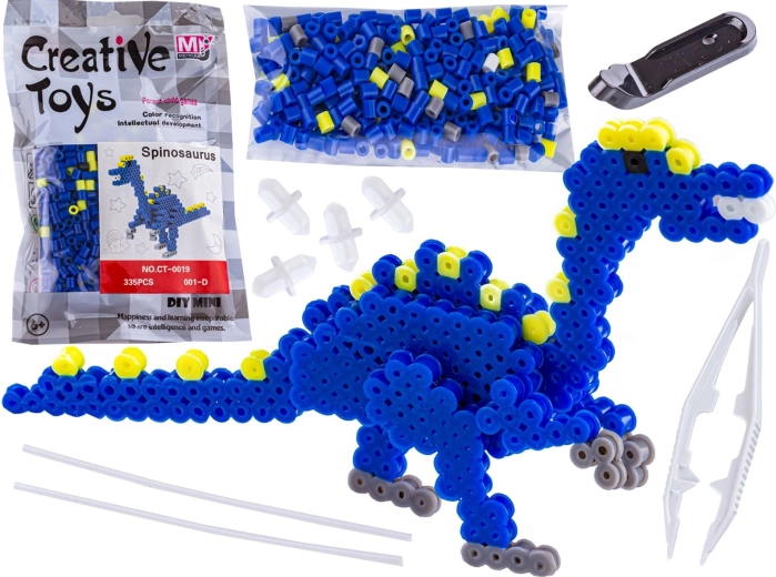 Perline da stirare 3D dinosauro Velociraptor - 1 pezzo