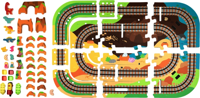 3D Dino Park in morbida schiuma EVA