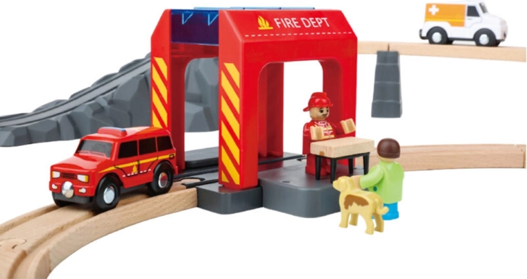 Caserma dei pompieri e accessori d’azione