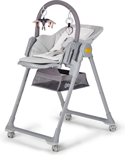 Kinderkraft select seggiolone pappa e sdraietta 2in1 Lastree – Grigio