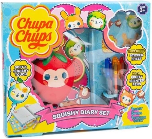Chupa Chups set scolastico Squishy – diario, penne gel e adesivi