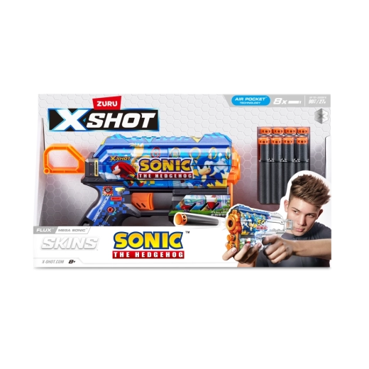 Blaster X-Shot Skins Flux Sonic the Hedgehog vari modelli