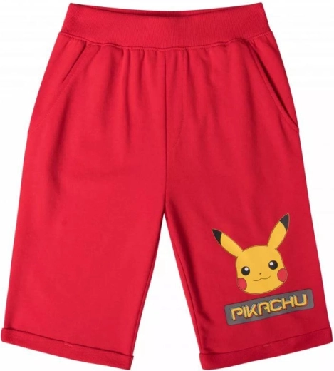 Bermuda rossi in cotone Pokémon